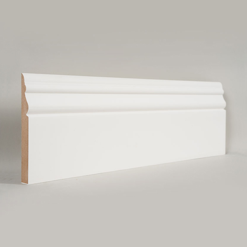 Battiscopa in MDF (primerizzato con stucco e bianco perla) 3/5' x 5'