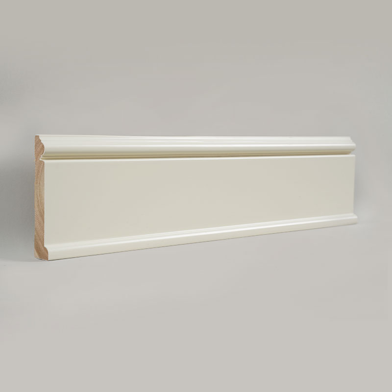 Battiscopa in legno di pino (primerizzato e verniciato) - Bianco 6/7' x 3 15/16'