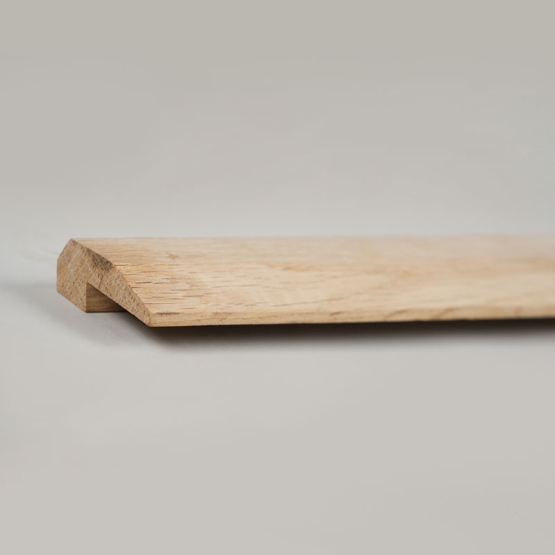 Tronchi interi di quercia bianca con modanatura a L (verniciatura non finita) - Rovere colore naturale 3/8