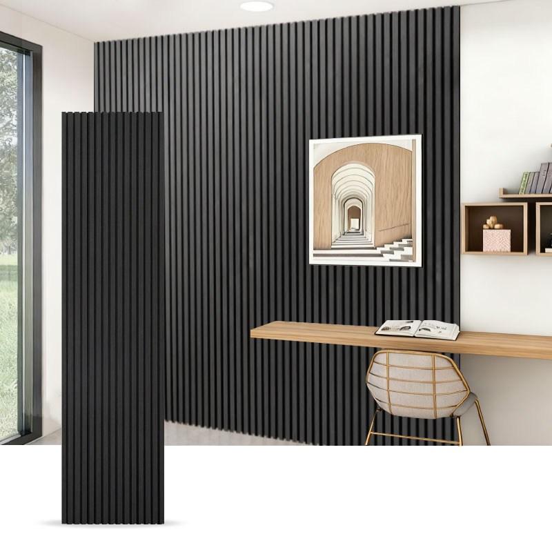 Pannello a griglia per parete/parete acustica (rivestito in PVC su un lato) – Grana legno / Grana pietra / Tinta unita 2400/2700 mm x 600 mm