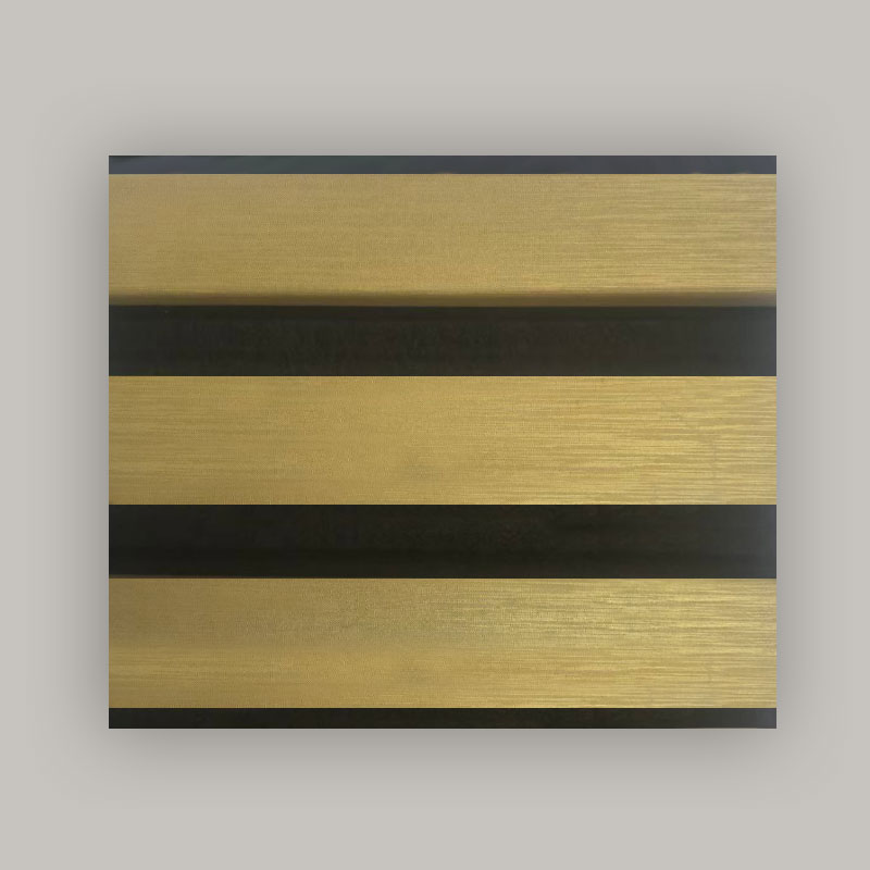 Pannello a griglia per parete/parete acustica (rivestito in PVC su un lato) - Colore metallizzato spazzolato 2400/2700 mm x 600 mm