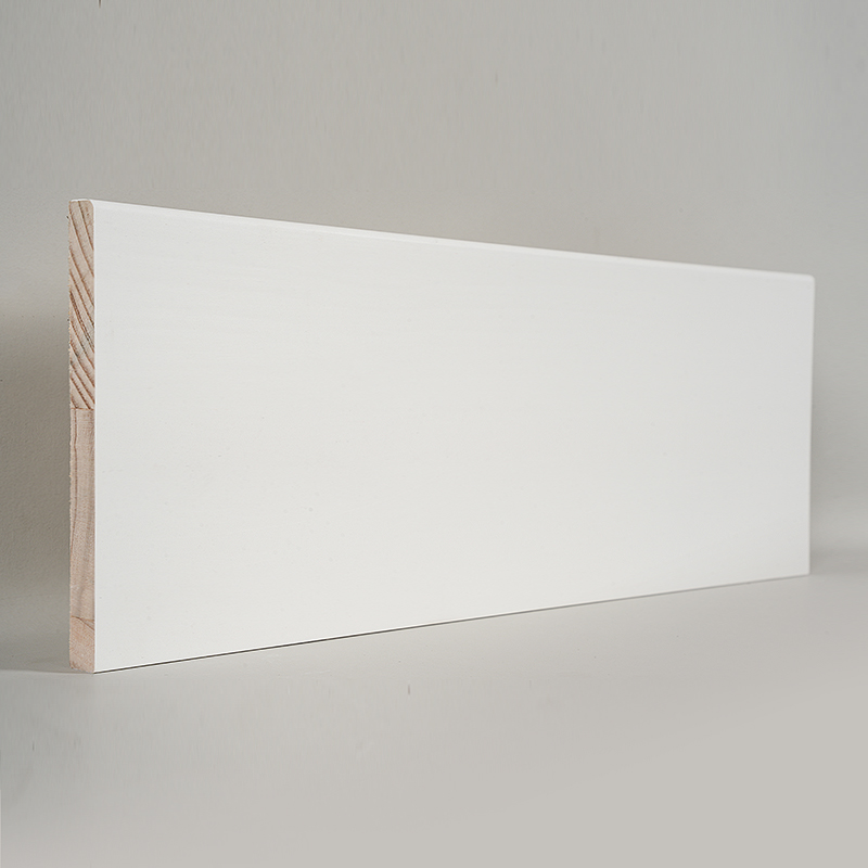 Battiscopa in pino (primerizzato e bianco perla) 1/2' x 5 1/2'