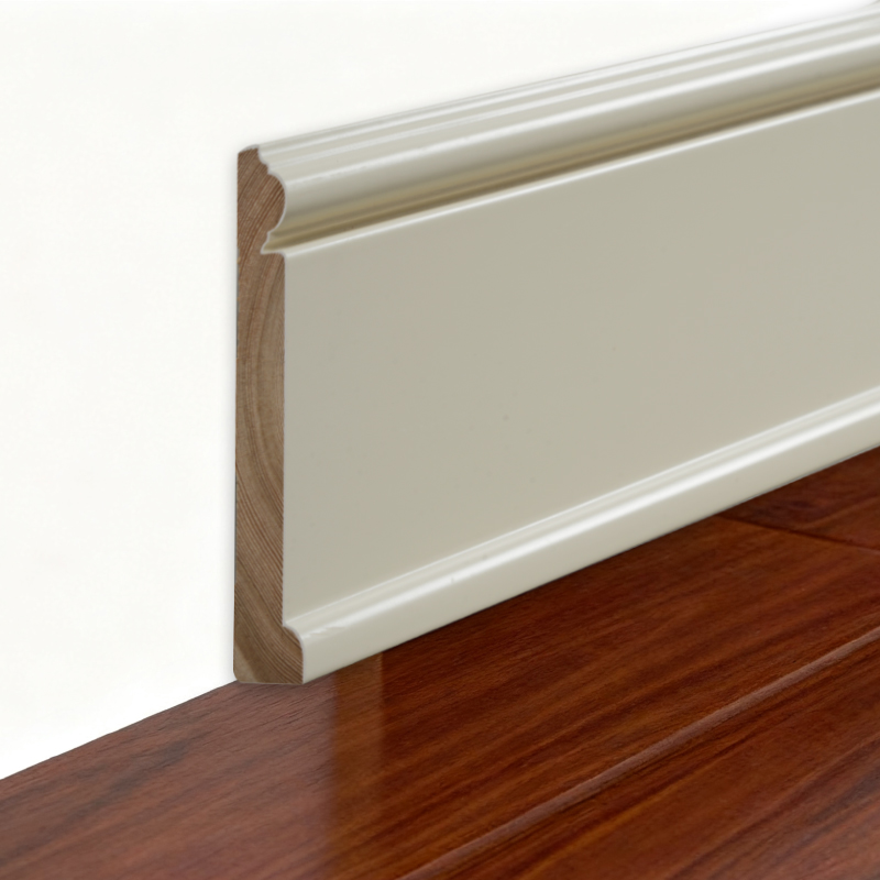 Battiscopa in legno di pino (primerizzato e verniciato) - Bianco 6/7' x 3 15/16'
