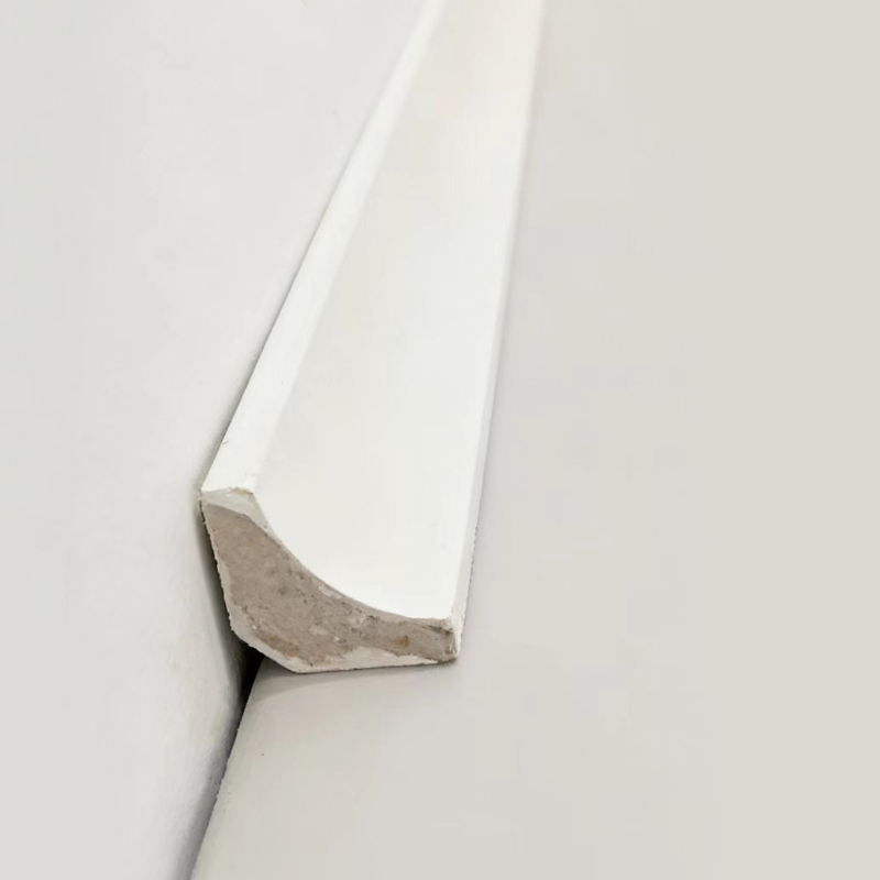 Modanatura per angoli interni in legno massello/modanatura Scotia (primerizzata con riempitivo) - Bianca 3/5'x3/5'