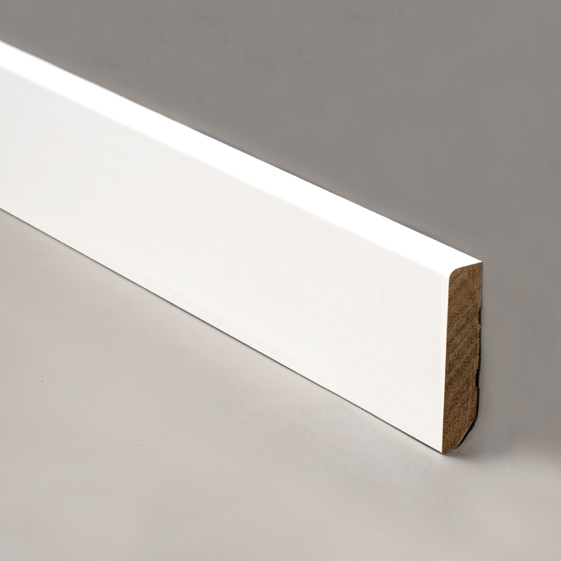 Battiscopa in legno massello (primerizzato e verniciato) - Bianco 1/2' x 2 3/8'